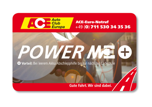 ACE-Ladekarte „Power me“.