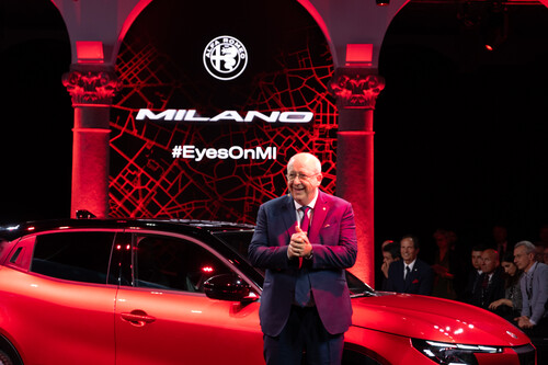 Alfa-Romeo-Chef Jean-Philippe Imparato bei der Premiere des Alfa Romeo Milano in Mailand.
