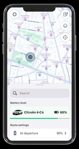 App „e-Routes“ von Citroën .