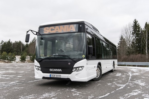 Batteriebetriebener Elektrobus Scania Citywide LF. 