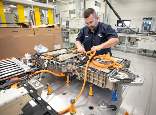 Batterieproduktion im amerikanischen BMW-Werk Spartanburg.