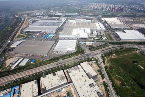 Die Fabrik von BAIC in Peking.