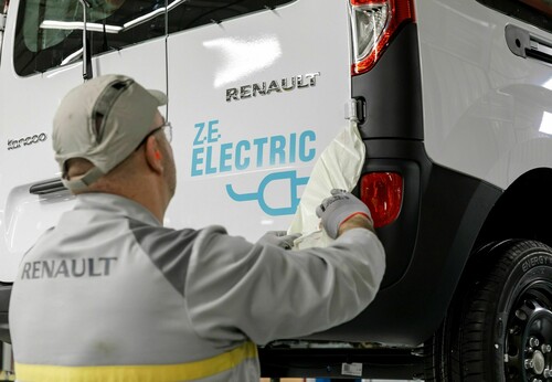 Elektrofahrzeug-Produktion im französischen Renault-Werk Maubeuge.