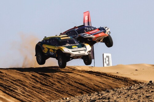 Extreme E-Rallye, erster Lauf 2024 in Saudi Arabien.