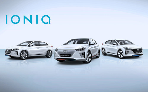 Hyundai Ioniq-Modellfamilie.