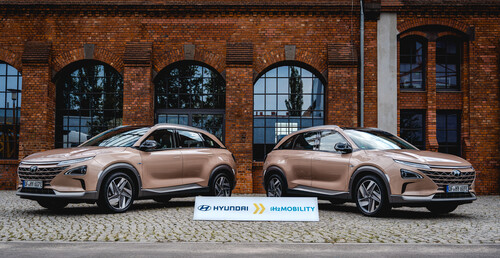 Hyundai wird Gesellschafter bei H2 Mobility, Brennstoffzellen-Crossover Hyundai Nexo. 