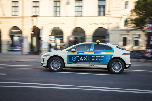 Jaguar I-Pace als Taxi.