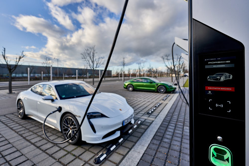 Ladepark „Porsche Turbo Charging“ in Leipzig.