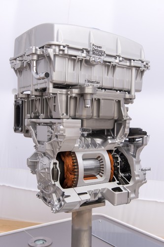 Motor des Nissan Leaf.