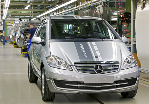 Produktion der Mercedes-Benz A-Klasse E-Cell im Werk Rastatt.