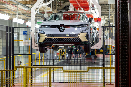 Produktion des Mégane E-Tech Electric im Renault-Werk Douai. 