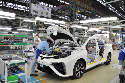 Produktion des Toyota Mirai.