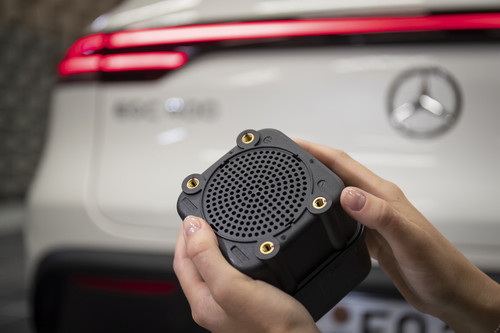 Soundmodul für Elektrofahrzeuge von Mercedes-Benz. 