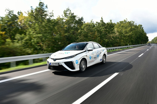 Toyota Mirai bei "Zero Emission to Frankfurt".
