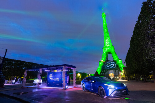 Toyotas Brennstoffzellentechnik in Paris.