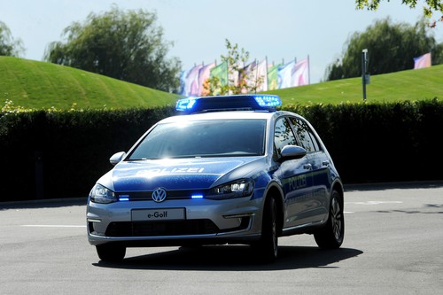 Volkswagen E-golf für die Polizei.