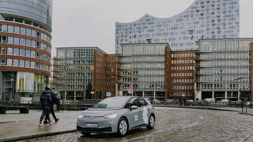 VW ID 3 von „We Share“ in Hamburg.