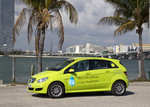 Der F-Cell World Drive führt nun durch Nordamerika. Hier beim Start in Fort Lauderdale.